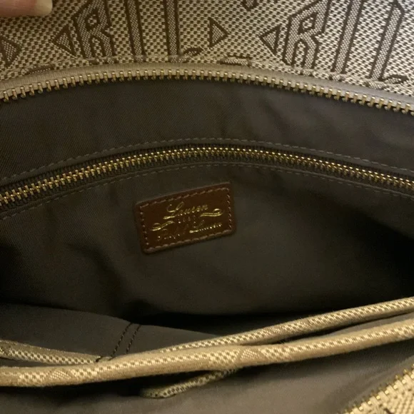 Lauren Ralph Lauren Tan and Brown Tote Bag - Picture 5 of 6